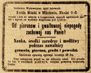 Gwiazda Piekarska  - pismo ludowe poświęcone sprawom politycznym społecznym i oświecie,   rok1888, nr 1
